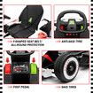 Kids Electric Car Ride On Go Kart Vehicle Remote Control Racing Toy Off Road Riding 12V with LED MP3 Battery White 