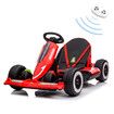 Kids Electric Car Remote Control Ride on Go Kart Racing Vehicle Toy off Road Riding 12V with LED MP3 Battery Red 