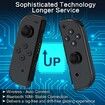 Joy Cons for Switch Controllers,Replacement with Wireless Nintendo Switch Controller,L/R Controllers for Switch Joycons Support Motion Control/Dual Vibration/Wake-up/Screenshot (Black)