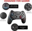 Wireless Pro Controller Gamepad Compatible with Switch Support Amibo, Wakeup, Screenshot and Vibration Functions-Black