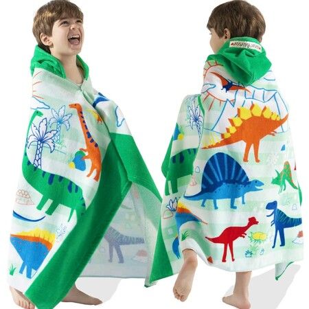 Hooded Towel for Babys Toddlers, Boys Girls 2 to 5 Years, Cotton Wrap,Pool Shower Beach Swim Bathroom Child Cover ups