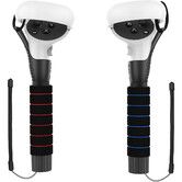 Dual Handles Extension Grips for Meta Quest 2/Quest/Rift S Controllers Playing Beat Saber Games