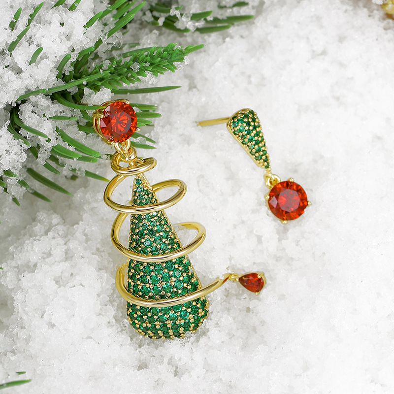 Christmas Jingle Bell Pierced earrings Xmas Gift Jewelry