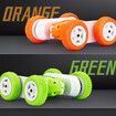 Newest Remote Control Car Rollover Stunt Car, Dual Sided off-Road Charging, Electric Racing Children'S Toy Boy Color Green