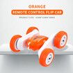 Newest Remote Control Car Rollover Stunt Car, Dual Sided off-Road Charging, Electric Racing Children'S Toy Boy Color Orange