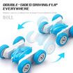 Newest Remote Control Car Rollover Stunt Car, Dual Sided off-Road Charging, Electric Racing Children'S Toy Boy Color Blue