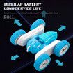 Newest Remote Control Car Rollover Stunt Car, Dual Sided off-Road Charging, Electric Racing Children'S Toy Boy Color Blue