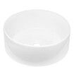 White Bathroom Sink Vessel Hand Wash Basin Vanity Washing Bowl Above Counter Toilet Bath Countertop Ceramic Modern Round 