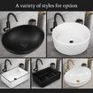 Black Bathroom Sink Basin Vessel Wash Washing Vanity Bowl Countertop Above Counter Toilet Bath Hand Modern Oval Ceramic