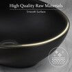 Black Bathroom Sink Basin Vessel Wash Washing Vanity Bowl Countertop Above Counter Toilet Bath Hand Modern Oval Ceramic