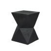 Levede Side Table Terrazzo Geometric Shape Magnesia Stool Stone Style Top 35cm
