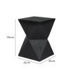 Levede Side Table Terrazzo Geometric Shape Magnesia Stool Stone Style Top 35cm