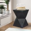 Levede Side Table Terrazzo Geometric Shape Magnesia Stool Stone Style Top 35cm