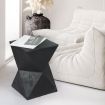 Levede Side Table Terrazzo Geometric Shape Magnesia Stool Stone Style Top 35cm