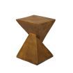 Levede Side Table Terrazzo Geometric Shape Magnesia Stool Stone Style Top 32cm
