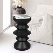 Levede Side Table End Bedside Nightstand Geometric Shape Stool Steel Top 35CM