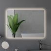 EMITTO LED Wall Mirror Anti-fog Bathroom Mirrors Makeup Light 70x50cm