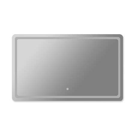 EMITTO LED Wall Mirror Anti-fog Bathroom Mirrors Makeup Light 100x70cm