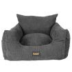 M Size Pet Car Seat Travel Bed in Grey Colour