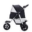 PaWz Pet Stroller Pram Dog Carrier Trailer Strollers 3 Wheels Foldable Large