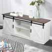 Levede TV Cabinet Entertainment Unit Stand Wooden Table Sliding Barn Door