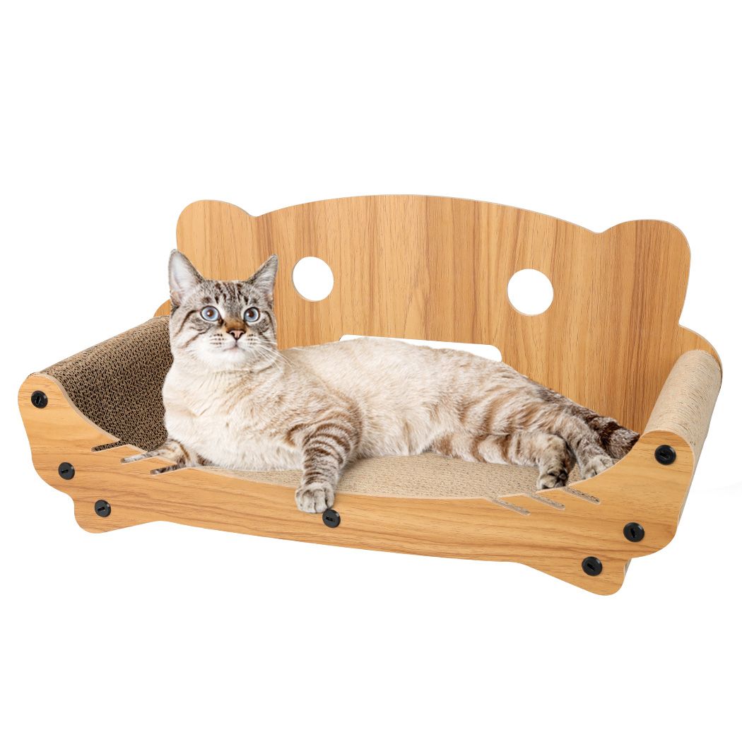 PaWz Cat Kitten Claw Scratching Board Post Scratcher Corrugated Cardboard Toy