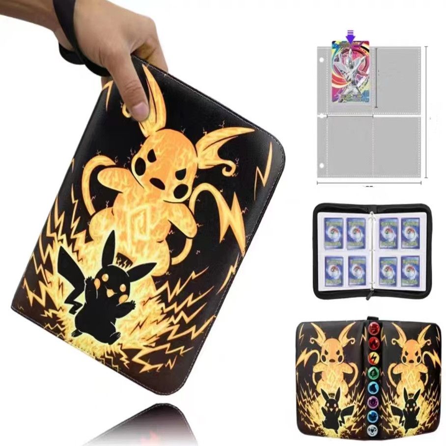 Card Binder for Cards Binder 4-Pocket, 400 Pockets Trading Card Games Collection Binder with Sleeves