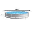 Intex 26712NP Prism Frame Swimming Pool 3.66m x 76cm with Pump