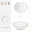 White Bathroom Sink Vessel Wash Basin Washing Vanity Bowl Above Counter Hand Toilet Bath Countertop Modern Oval Ceramic  