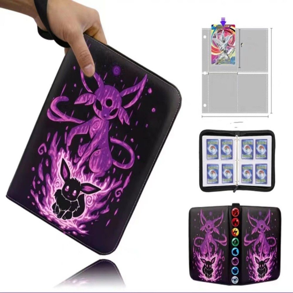 Card Binder for Cards Binder 4-Pocket, 400 Pockets Trading Card Games Collection Binder with Sleeves