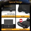 Ergonomic Nintendo Switch OLED Controller Grip for Handheld Mode with 6-Axis Gyro Back Button Mapping Vibration PD Fast Charge(Black)