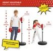 Punching Bag for Kids,Adjustable Kids Punching Bag with Stand,Boxing Bag Set Toy for Boys & Girls,Age 3+ (Red White)