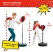 Punching Bag for Kids,Adjustable Kids Punching Bag with Stand,Boxing Bag Set Toy for Boys & Girls,Age 3+ (Red Black)