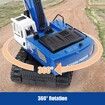 Remote Control Excavator Toys for Boys,Rc Excavators Metal Shovel for Kids Age 3+, Birthday Gifts Ideas, 1/18 Scale 2.4Ghz (Blue)