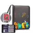 Card Binder 9 Pocket 900 Cards Trading Holder 50 Removable Sleeves Zipper Collection Album Folder Book 33x27cm Pokemon TCG Storage Boys Girls Gift