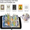 9 Pocket Pokemon Card Binder, 900 Cards Trading Card Binder Holder for Boys Girls Gift 33x27cm