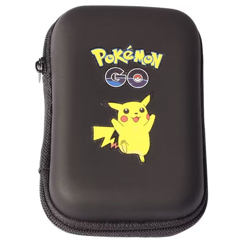 Pokemon Game Card Holder 30 Capacity Zipper Album Hard Case Storage Bag