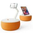 Cell Phone Pillow Holder 360° Angle Adjustable Clip Clamp Cell Phone Stand Dual-arms Height Adjustment 4.7-7.0''Phone(Orange)