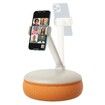 Cell Phone Pillow Stand Height Adjustable Soft Pillow Holder Compatible with 12 Mini 11 Pro 8 Plus& Other 4.7-7.0&quot; Devices-Orange
