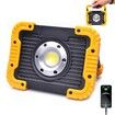 Rechargeable Work Light 30W LED Portable Flood Light 180° Adjustable Stand for Job Site Lighting Outdoor Camping Car Repairing(1 Pack)