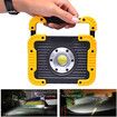 Rechargeable Work Light 30W LED Portable Flood Light 180° Adjustable Stand for Job Site Lighting Outdoor Camping Car Repairing(1 Pack)