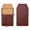 2 Pieces Leather Pen Holder, Pens Pocket Protector, Pocket Protector for Shirts, Lab Coats, Pants (Brown, Black)