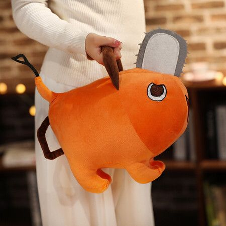 Pochita Plush Toys, Soft Filled pochita Animation Role-Playing Plush Dolls 25cm