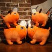 Pochita Plush Toys, Soft Filled pochita Animation Role-Playing Plush Dolls 25cm
