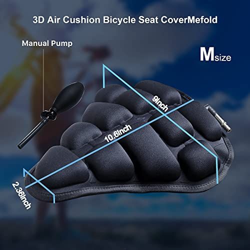 SizeM Bike Seat Cushion Soft Bike Seat Cover for Peloton/Stationary/Mountain Bike Accessories