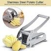 French Fry Cutter  Potato Chipper Cutter Stainless Steel Chopper Maker Vegetable and Potato Slicer for Potatoes Carrots Cucumbers
