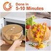 Microwave Potato Cooker Cooks in Minutes Tender 8-Inch Baked Potato Steamer Easy to Clean Dishwasher