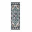 Carpet Runner Large Floor Mat Blue Bedroom Area Rug Living Room Hallway Entryway Nursery Non Slip Washable European Retro 76x305cm