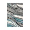 Area Rug Large Floor Carpet Mat Non Slip Living Room Bedroom Nursery Office Abstract Line Style Washable 160x230cm