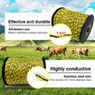 Electric Fence Poly Wire Tape Portable Temporary Fencing Polywire 400 Meters 2.3mm 9 Stainless Steel Strands Cattle Sheep Goats Horses Yellow and Black